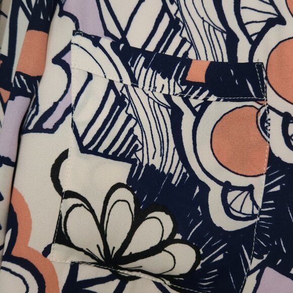 Express Women’s Sheer Floral Roll-Up Sleeve Dress – Size XS – NWOT 🌸✨ - Picture 13 of 16